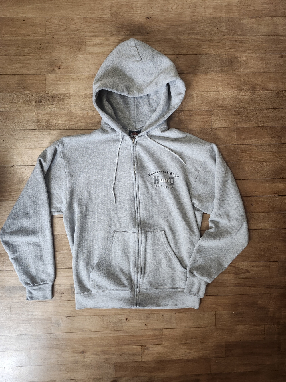 Harley-Davidson Light Grey Full-Zip Hoodie